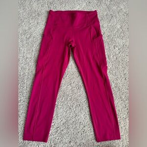 Lululemon High Rise Crop 23” size 8 in color wildberry